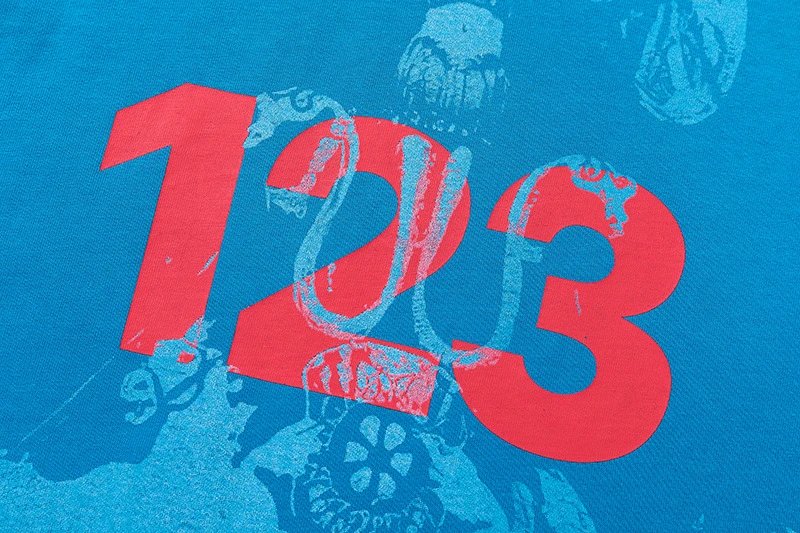 Street Graffiti Tee Azure - Gallery Image 8 - Detailed View