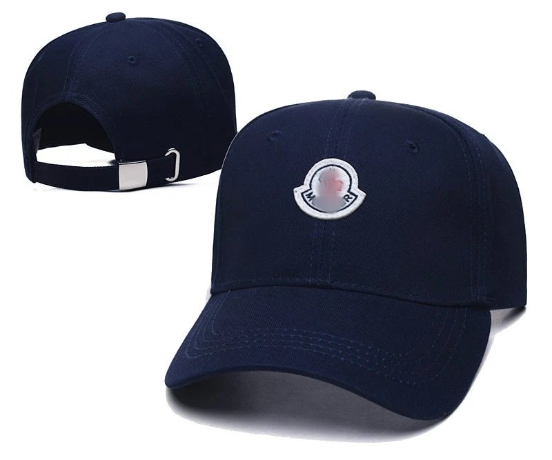 Unisex Korean Style Cotton Baseball Cap Sun Protection Navy - Moncler - Cnfans - $10.16
