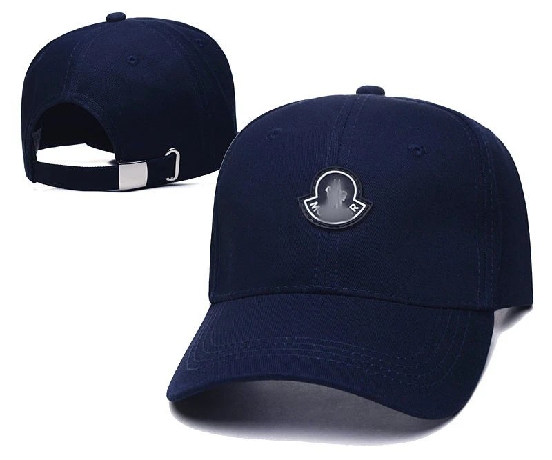Unisex Korean Style Cotton Baseball Cap Sunshade Navy - Moncler - Cnfans - $10.16