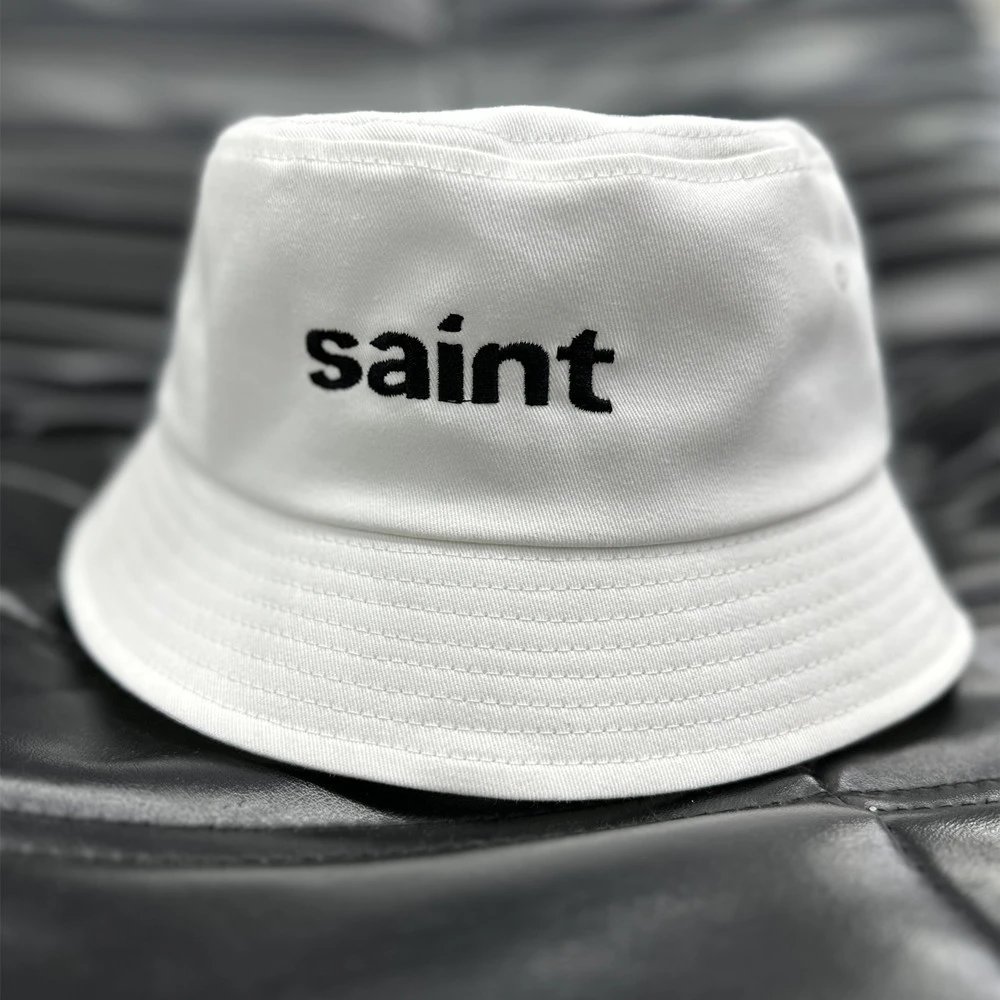 Saint Embroidered Bucket Hat Multicolor - Gallery Image 2 - Detailed View