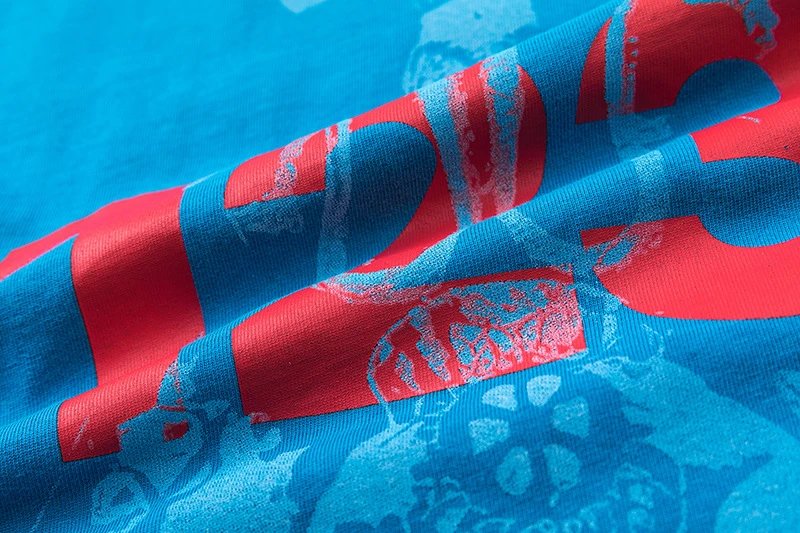 Street Graffiti Tee Azure - Gallery Image 9 - Detailed View