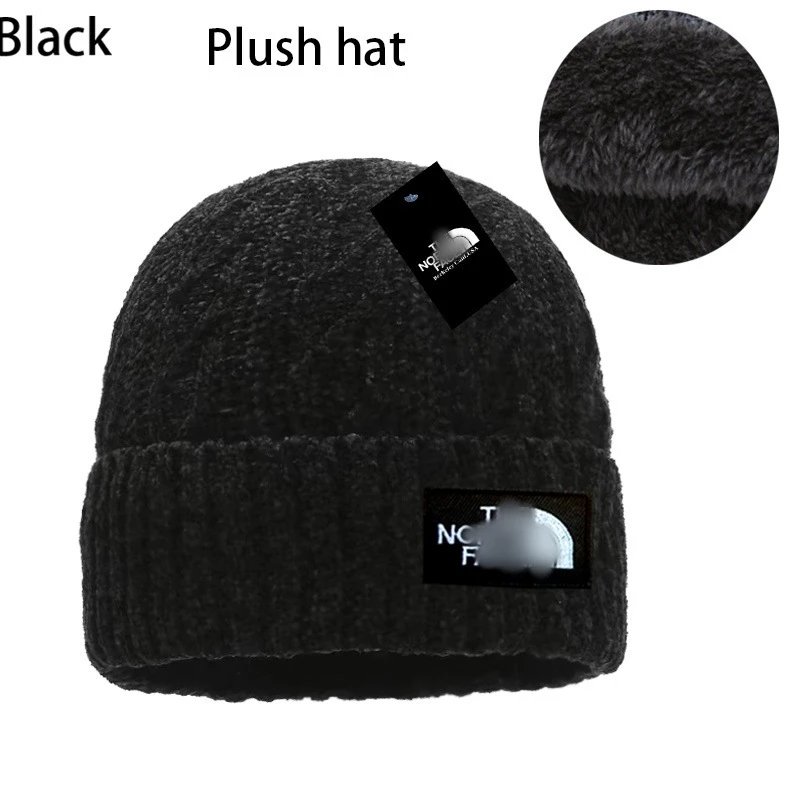 Winter Plush Knit Beanie Warm Hat Unisex - Onyx - Related Product - Cnfans