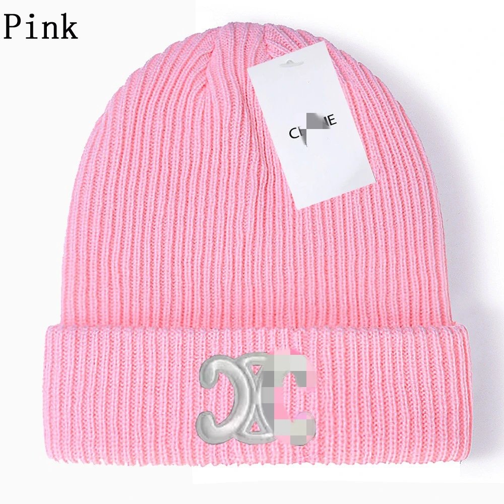 Winter Unisex Cable Knit Beanie Hat Rose - Related Product - Cnfans