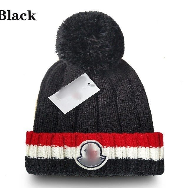 Winter Knit Beanie Warm Pom Pom Hat - Buff - Gallery Image 4 - Detailed View