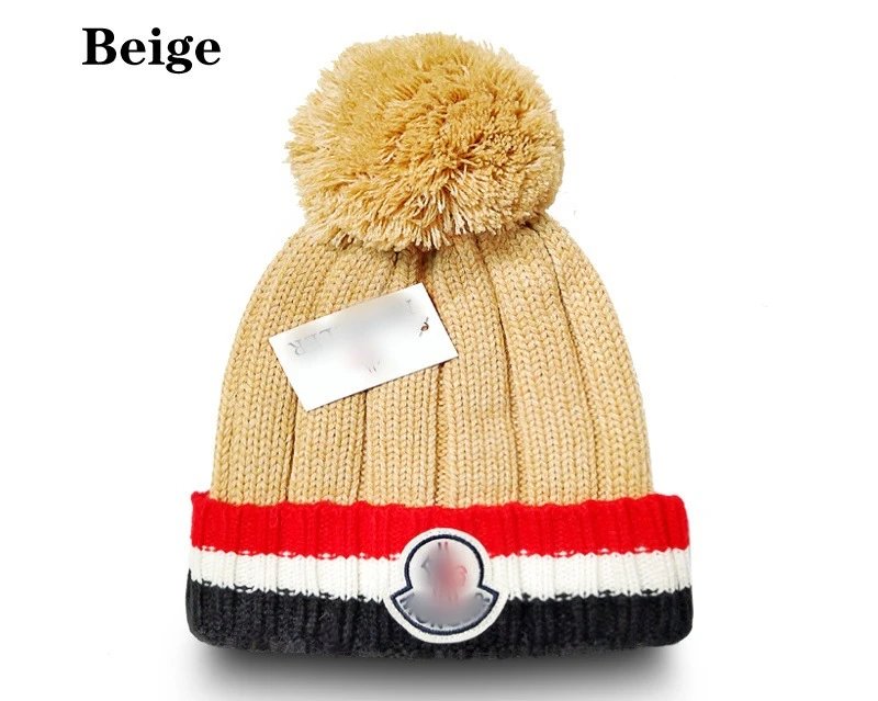 Winter Knit Beanie Warm Pom Pom Hat - Buff - Other - Cnfans - $10.81