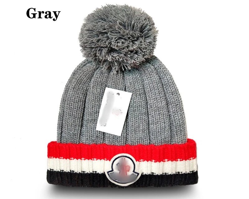 Winter Knit Beanie Warm Pompom Hat, Charcoal - Other - Cnfans - $10.81