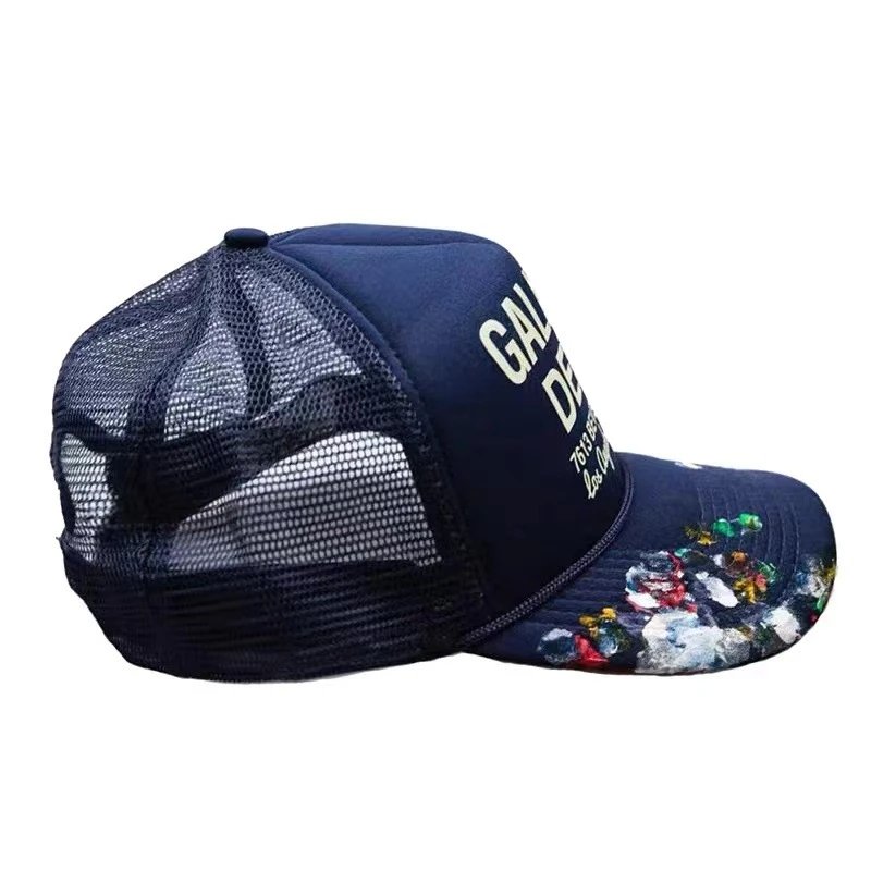 Graffiti Baseball Cap Navy - Gallery Image 4 - Detailed View