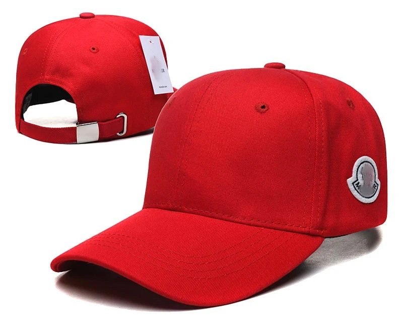 Unisex Korean Style Sunshade Baseball Cap Cotton Scarlet Red - Moncler - Cnfans - $10.16