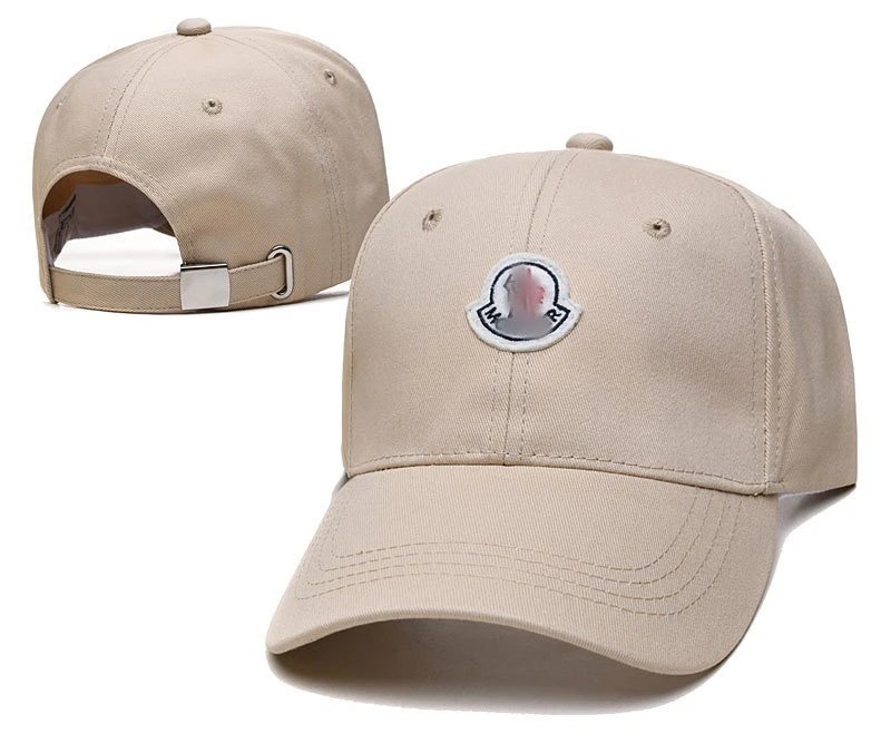 Unisex Korean Style Cotton Baseball Cap Sunshade Khaki - Moncler - Cnfans - $10.16