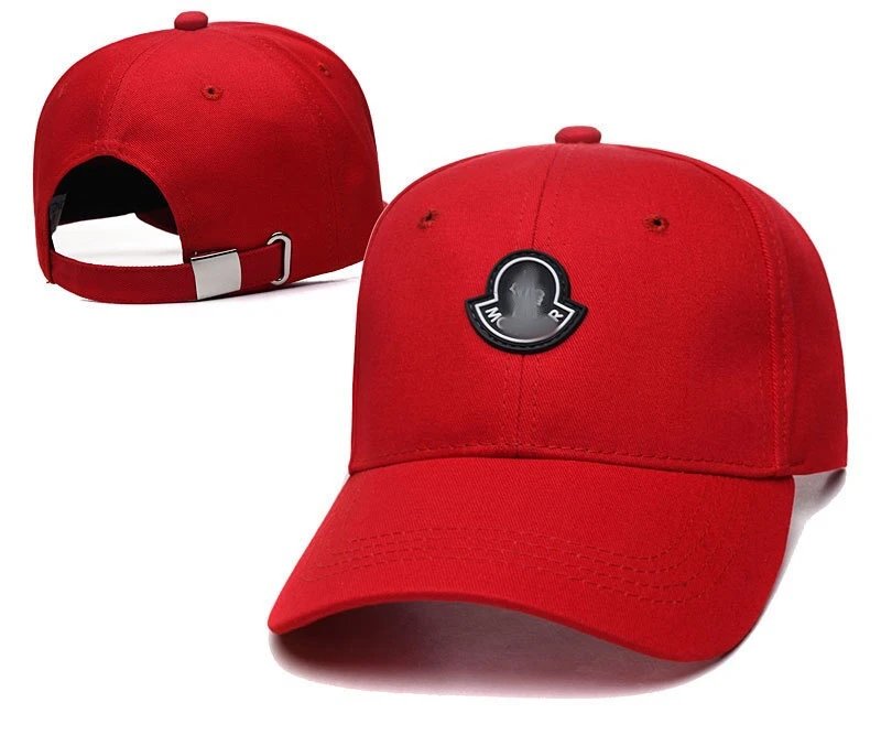 Unisex Korean Style Cotton Sun Protection Baseball Cap Crimson Red - Moncler - Cnfans - $10.16