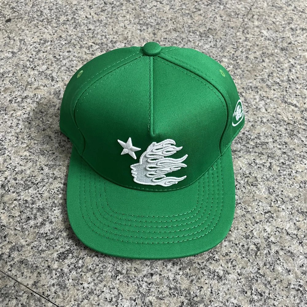 Streetwear Embroidered Baseball Cap Outdoor Sun Hat Emerald Green - Related Product - Cnfans