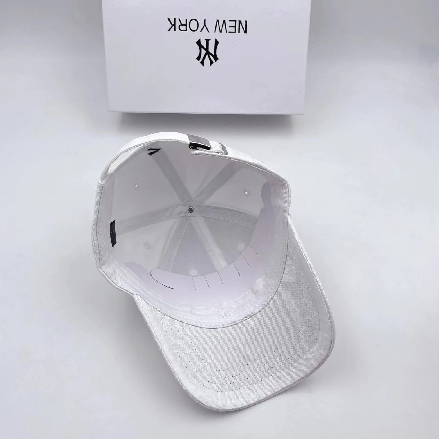 Street ABC Cotton Baseball Cap Unisex Pitch Black - Gallery Image 4 - Detailed View