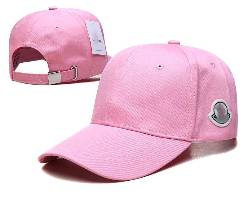 Unisex Korean Style Cotton Sun Protection Baseball Cap Blush Pink - Moncler - Cnfans - $10.16