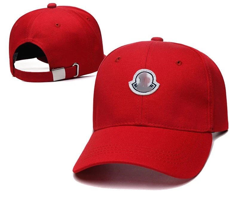 Unisex Korean Style Cotton Baseball Cap Sunshade Scarlet Red - Moncler - Cnfans - $10.16