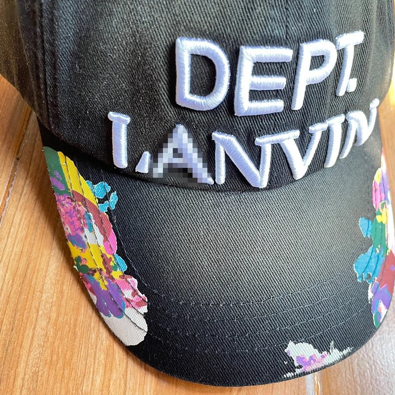 Washed Cotton Baseball Cap in Noir - Gallery Image 4 - Detailed View