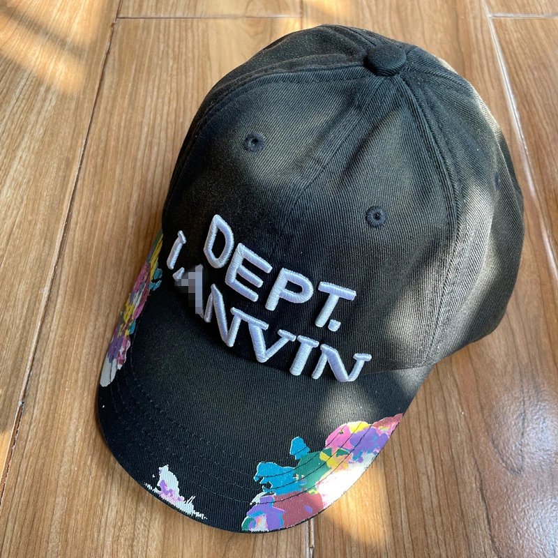 Washed Cotton Baseball Cap in Noir - Gallery Image 5 - Detailed View