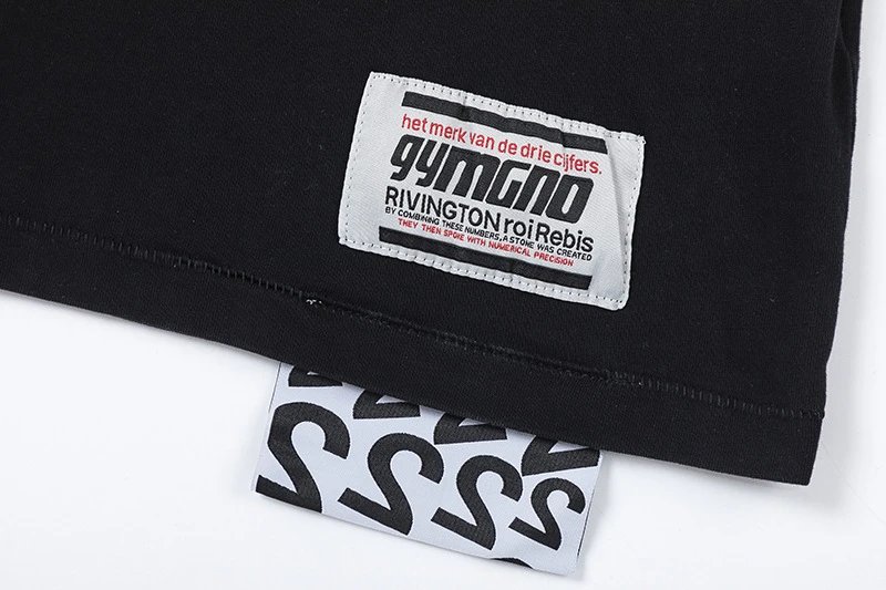 Graphic Crewneck Tee Unisex Midnight Black - Gallery Image 7 - Detailed View