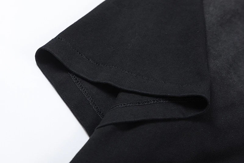 Graphic Crewneck Tee Unisex Midnight Black - Gallery Image 9 - Detailed View