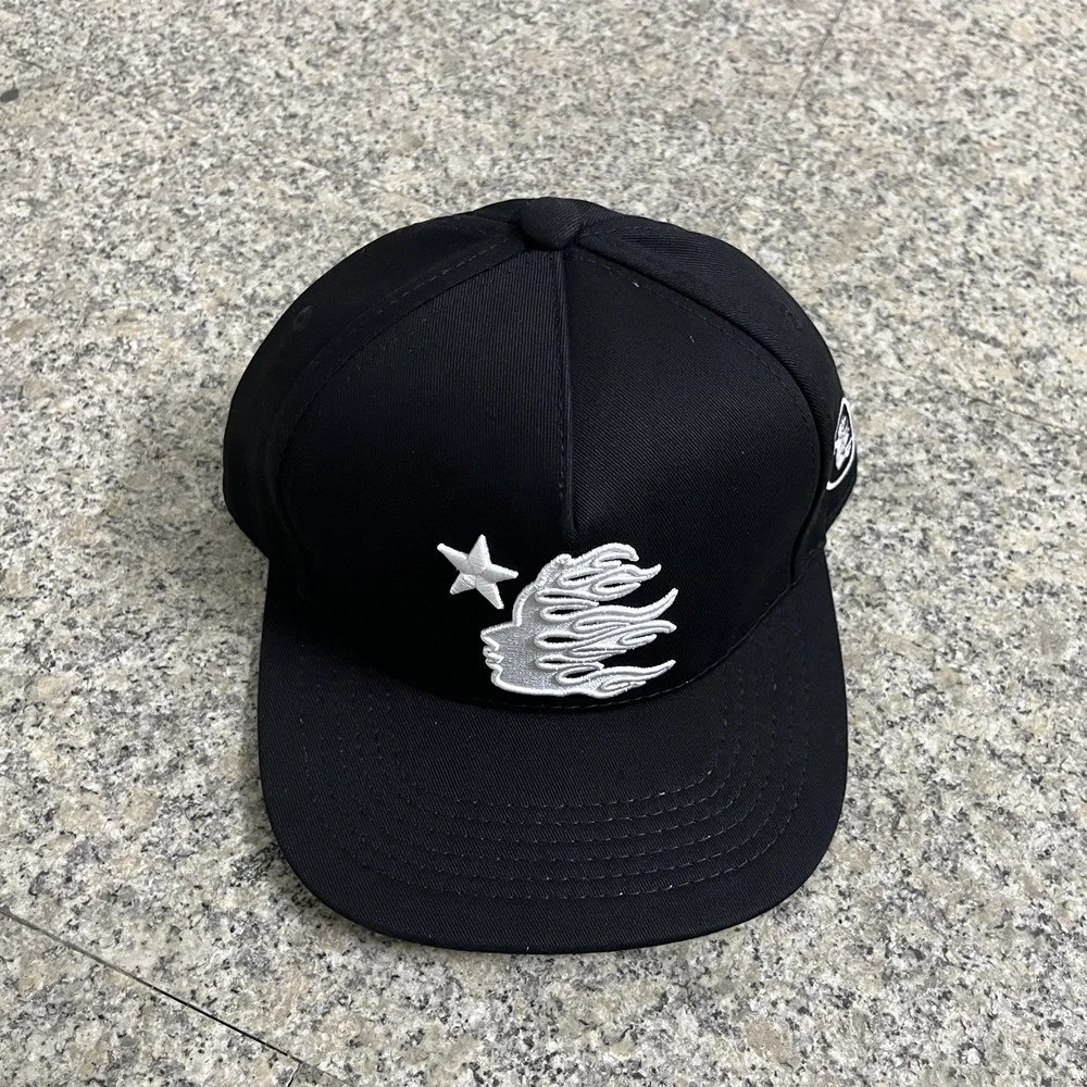Street Style Embroidered Baseball Cap Outdoor Black - Hellstar - Cnfans - $19.03