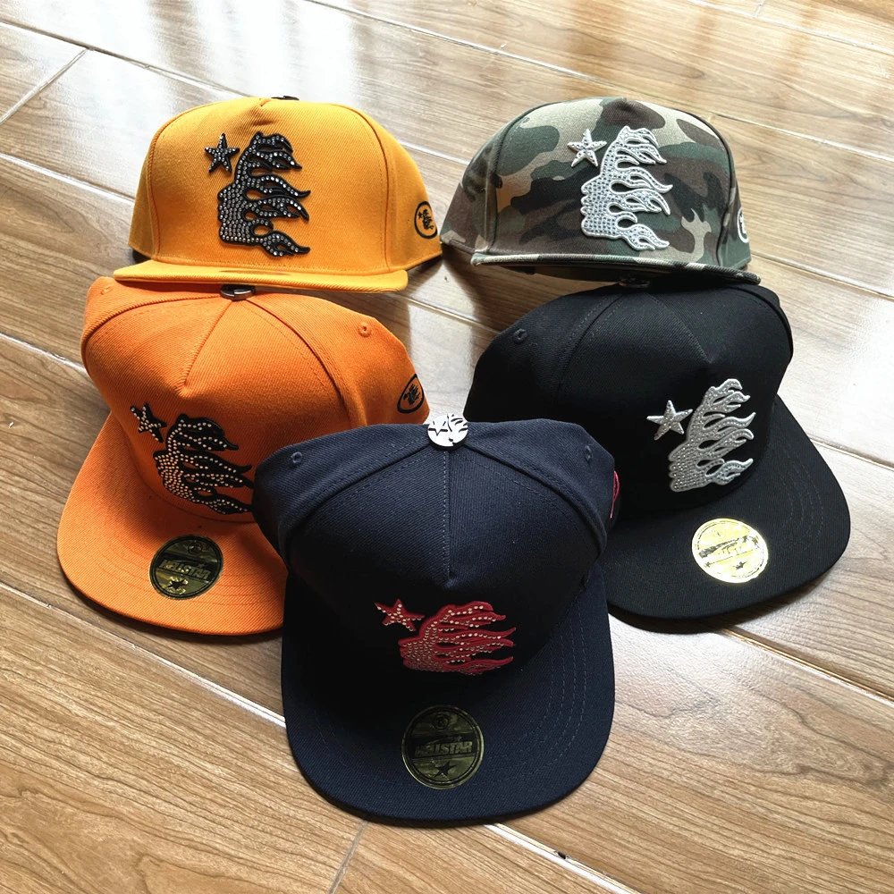 Streetwear Embroidery Baseball Cap with Rhinestones Black - Related Product - Cnfans