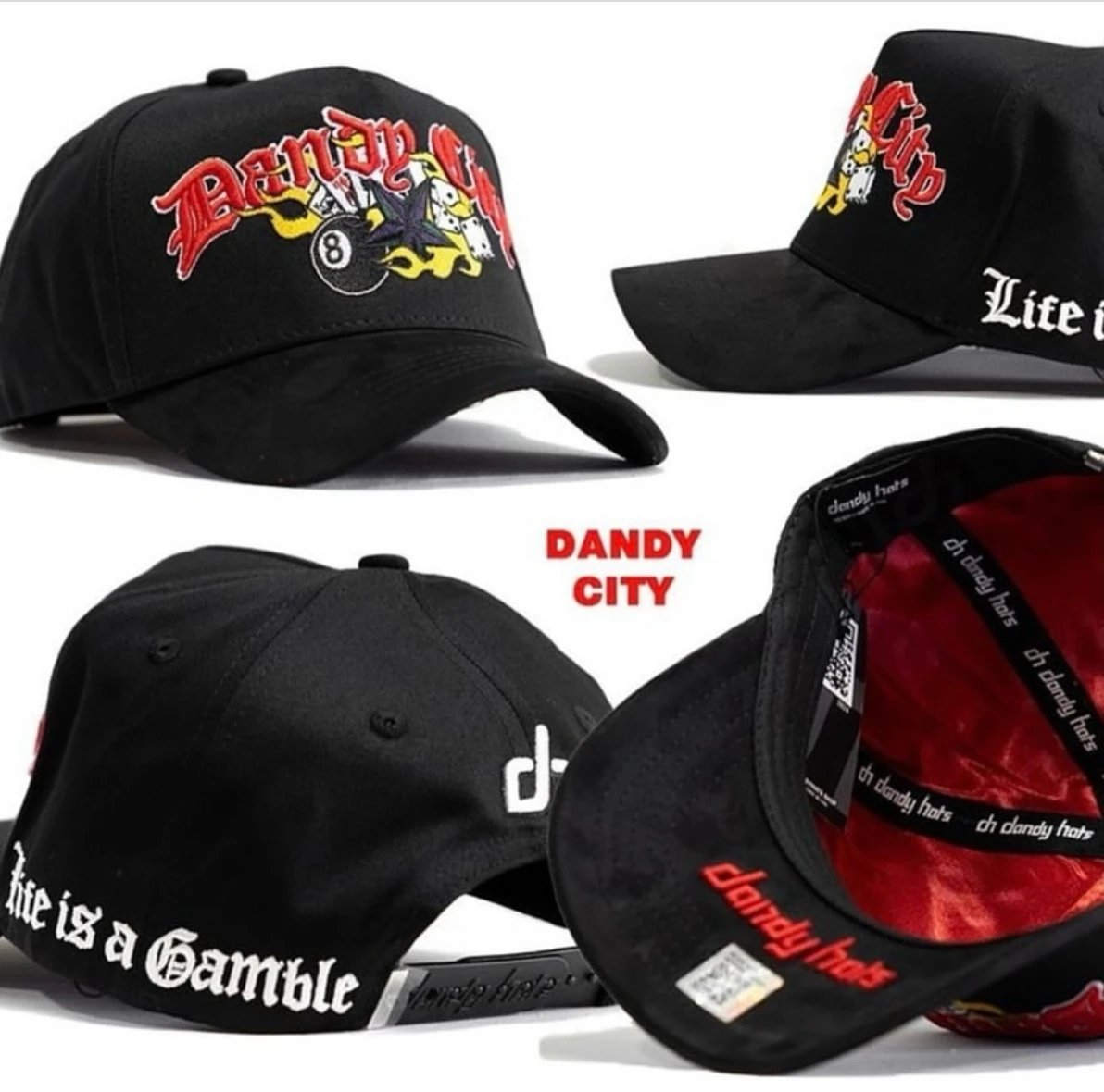 Embroidered Baseball Cap Street Style Onyx - Gallery Image 12 - Detailed View