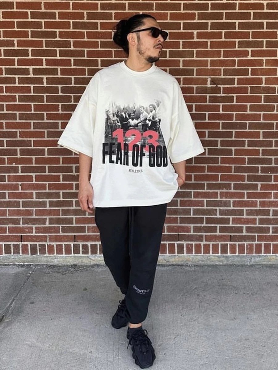 Fear of God Graphic Tee White - Gallery Image 4 - Detailed View