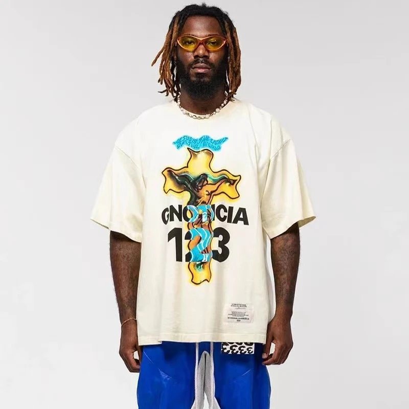 RR123 Cross Graphic Tee Multicolor - Gallery Image 13 - Detailed View