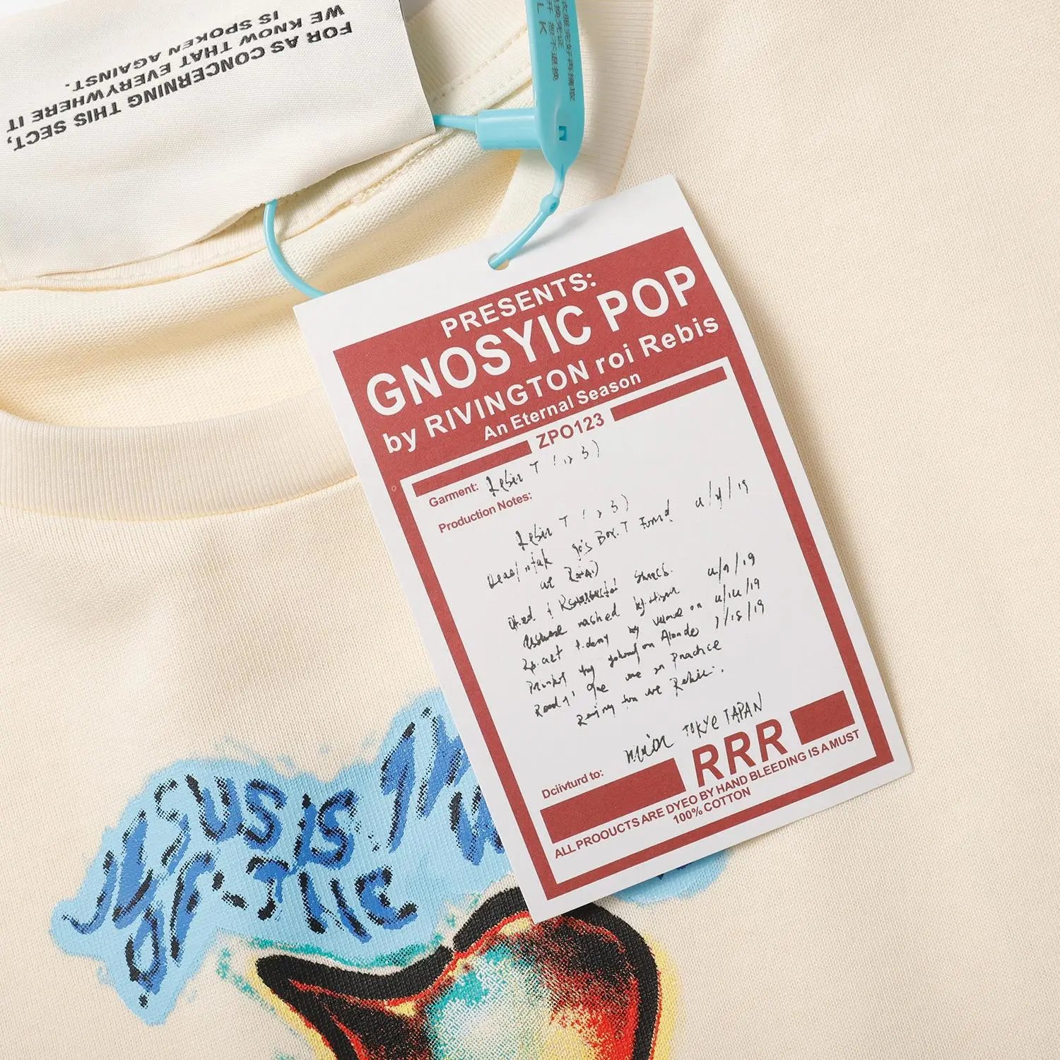 RR123 Cross Graphic Tee Multicolor - Gallery Image 5 - Detailed View