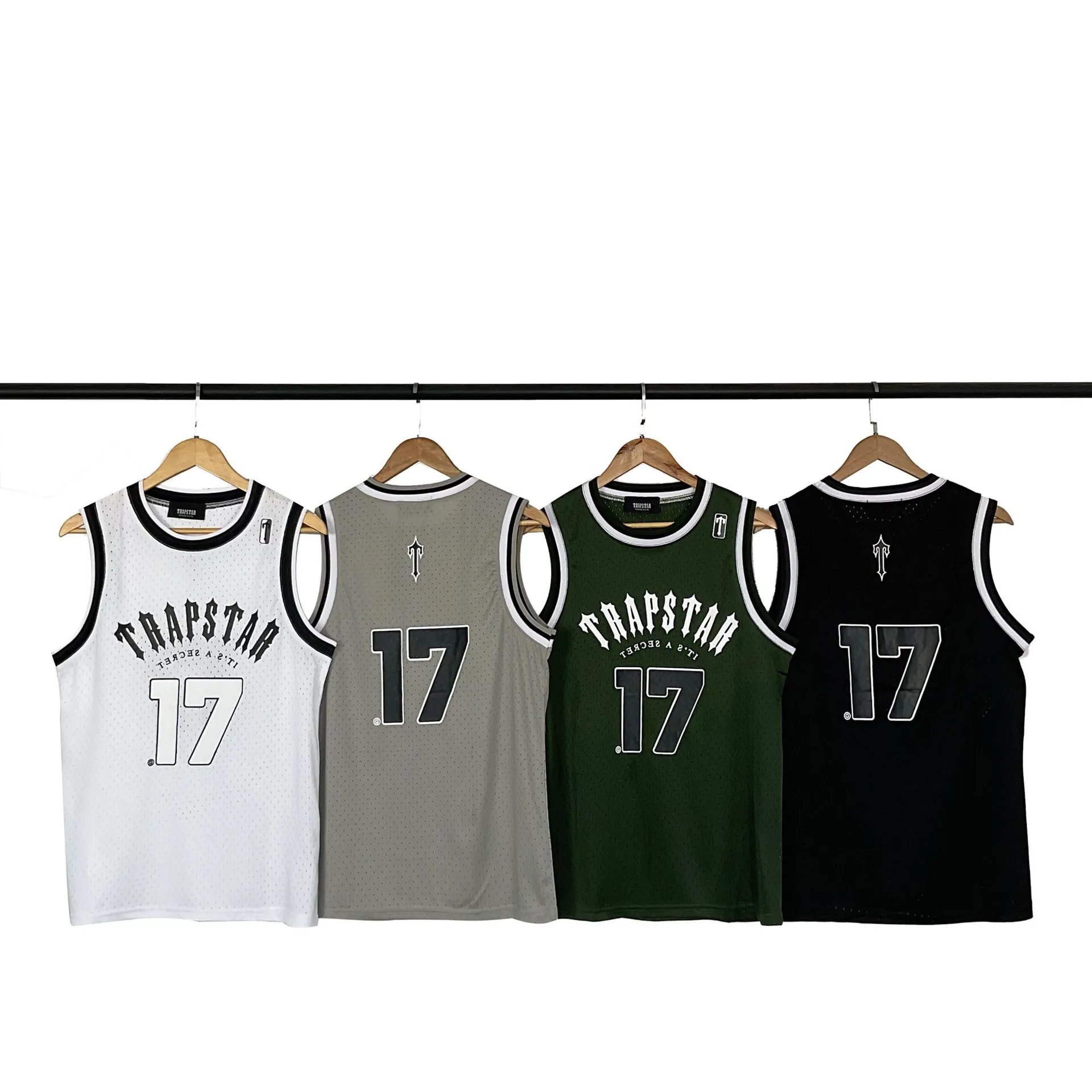 Trapstar Mesh Basketball Set Black - Gallery Image 4 - Detailed View