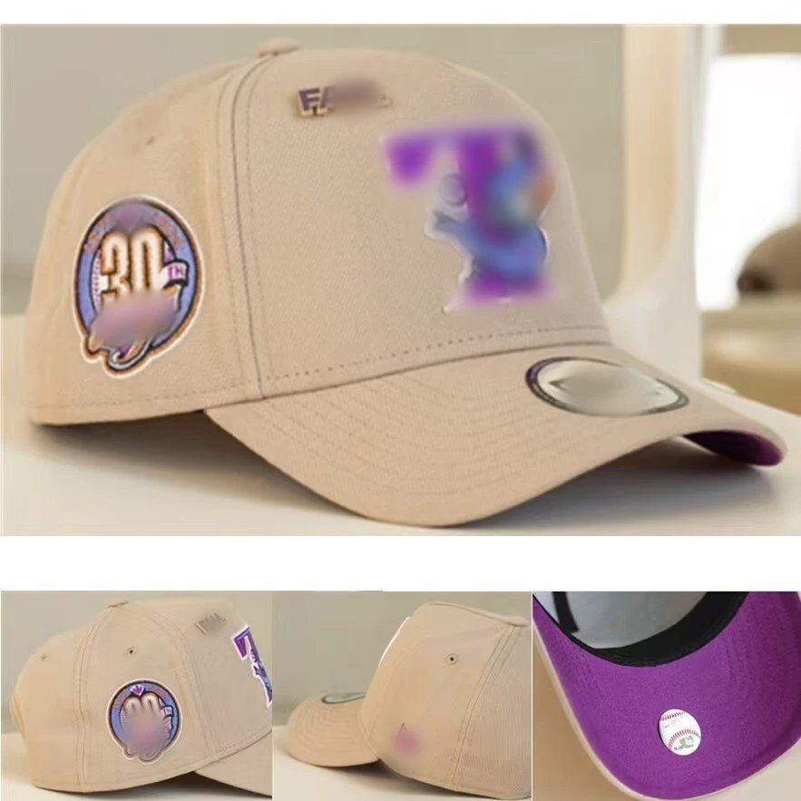 Unisex Embroidered Baseball Cap, Adjustable - Taupe - MLB - Cnfans - $10.16