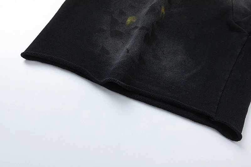 Heavy Wash Drawstring Shorts Unisex Jade - Gallery Image 13 - Detailed View