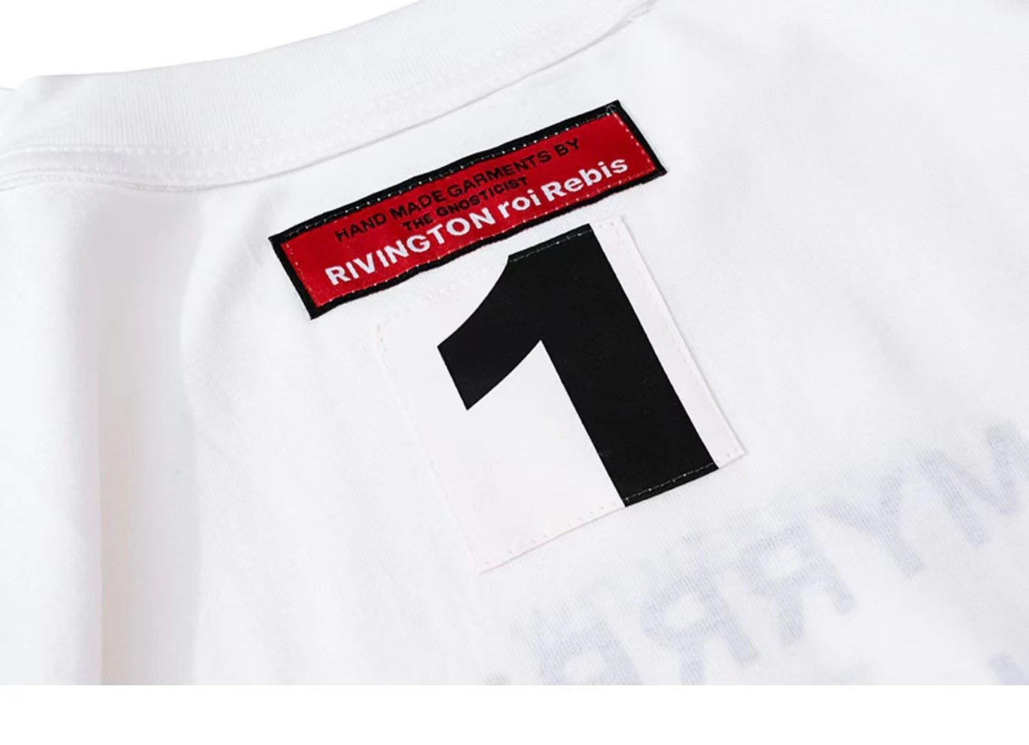 RR123 White Graphic T-Shirt - Gallery Image 4 - Detailed View