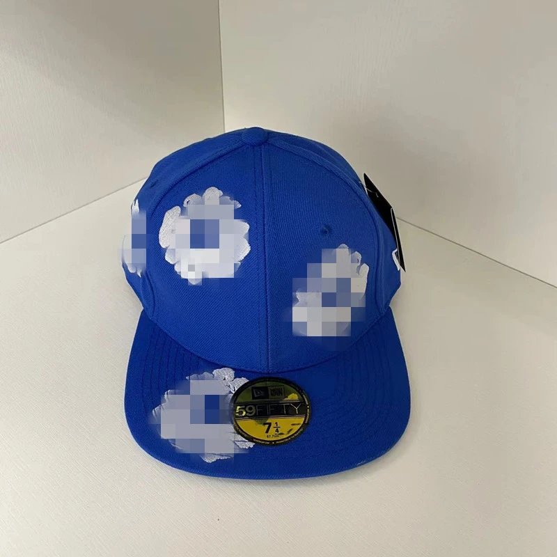 Embroidered Cotton Baseball Cap Azure - Related Product - Cnfans