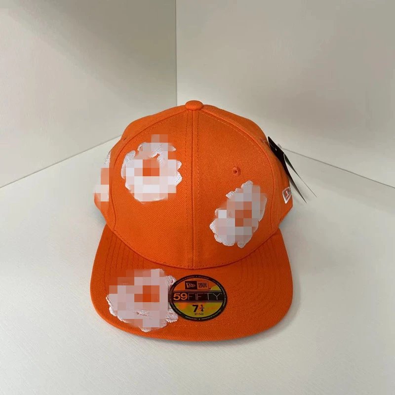 Embroidered Baseball Cap Sunset Orange - DenimTears - Cnfans - $23.55
