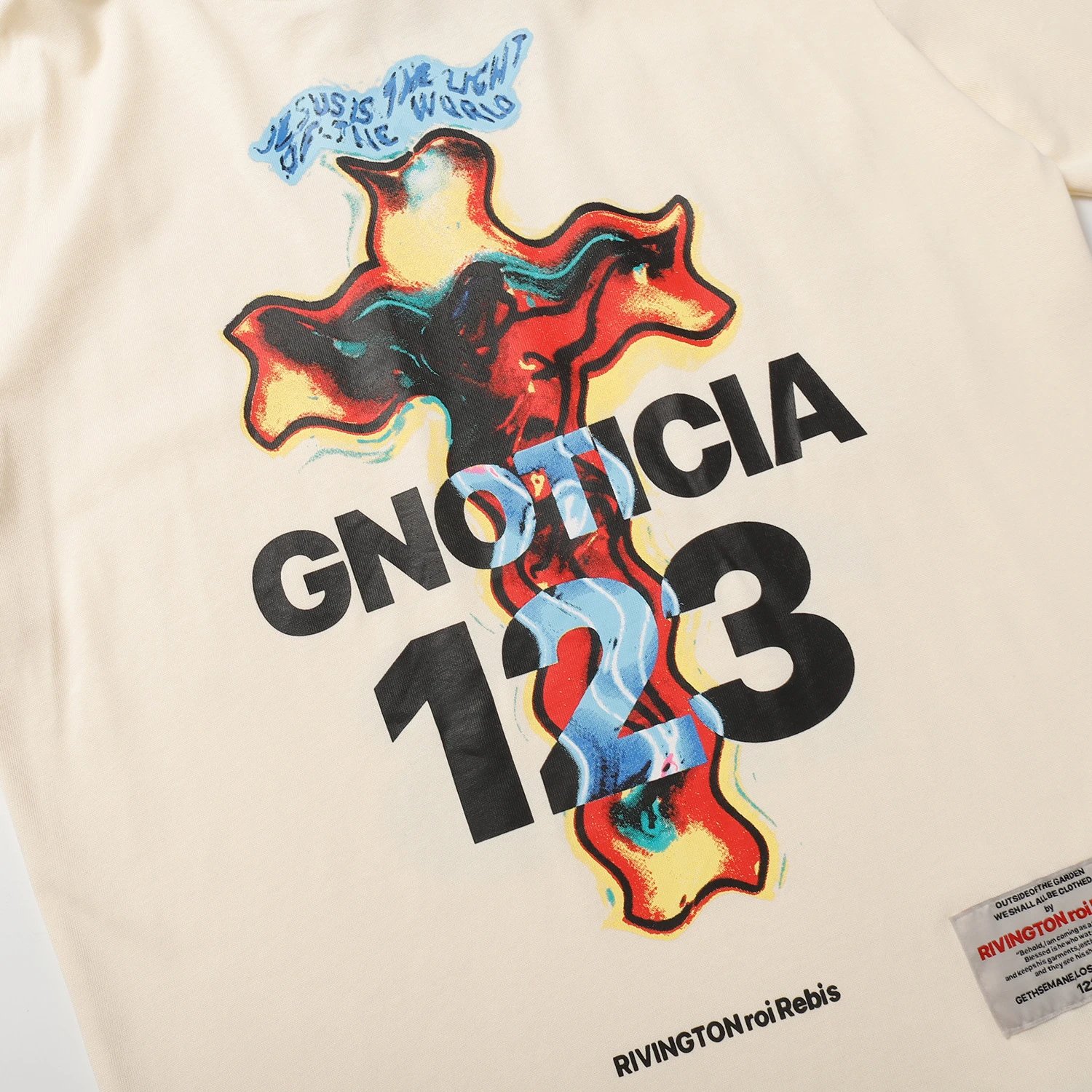 RR123 Cross Graphic Tee Multicolor - Gallery Image 7 - Detailed View