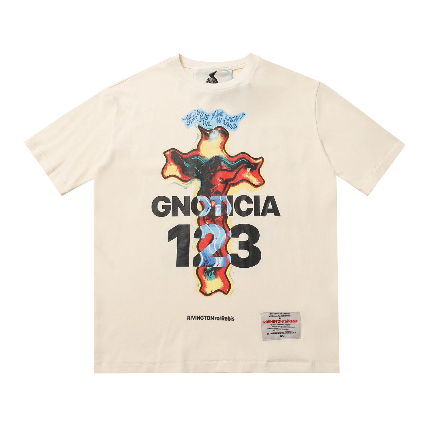 RR123 Cross Graphic Tee Multicolor - Gallery Image 2 - Detailed View