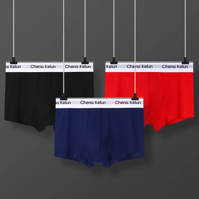 Men's Cotton Boxer Briefs Breathable Stretch Multipack Navy - Other - Cnfans - $12.71