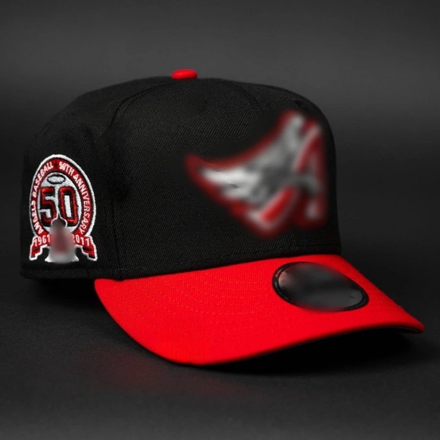MLB Embroidered Baseball Cap Black Red - MLB - Cnfans - $10.16