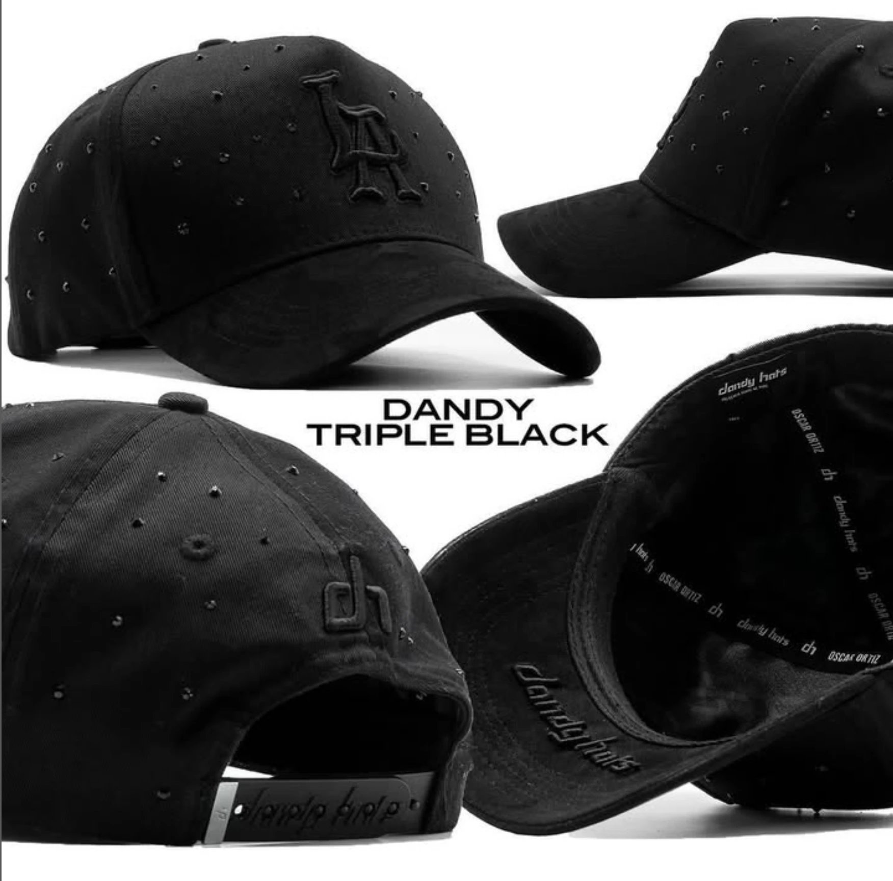 Casual Drill Baseball Cap Adjustable Jet Black - Other - Cnfans - $26.29