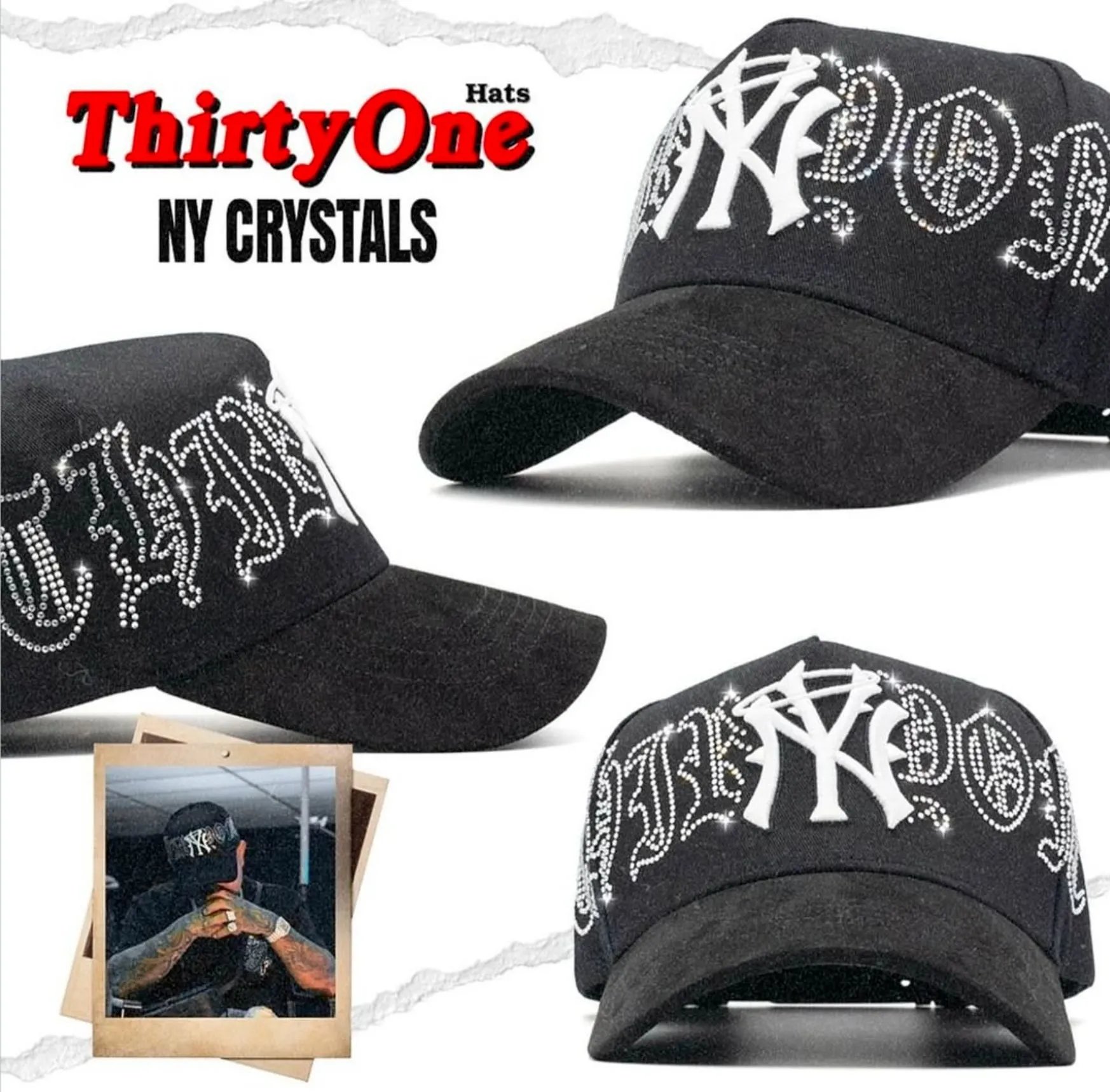 Embroidered Baseball Cap Street Style Onyx - Gallery Image 9 - Detailed View