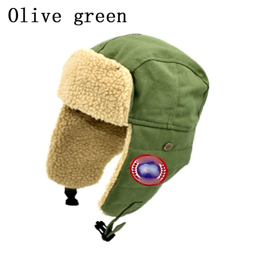 Winter Furry Ushanka Trooper Hat, Olive - Other - Cnfans - $11.45