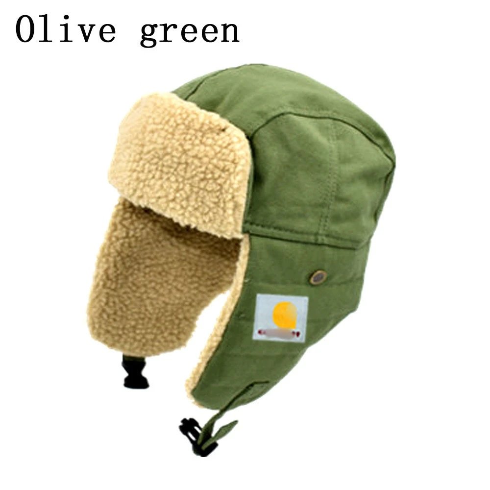 Winter Warm Trapper Hat Faux Fur Aviator Olive - Other - Cnfans - $11.45