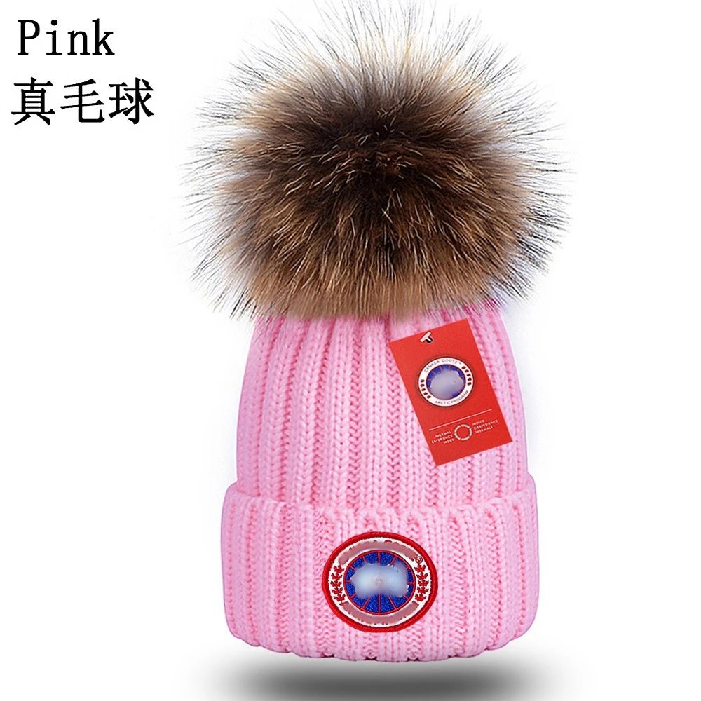 Winter Chunky Knit Beanie with Fur Pom Earflap Grey - Gallery Image 2 - Detailed View