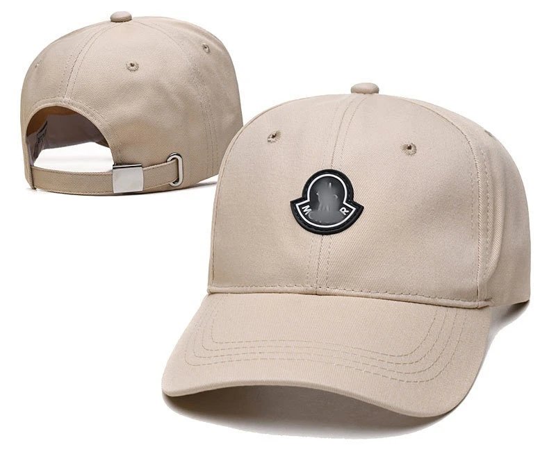 Korean Style Cotton Sun Protection Baseball Cap Unisex Sand Beige - Moncler - Cnfans - $10.16