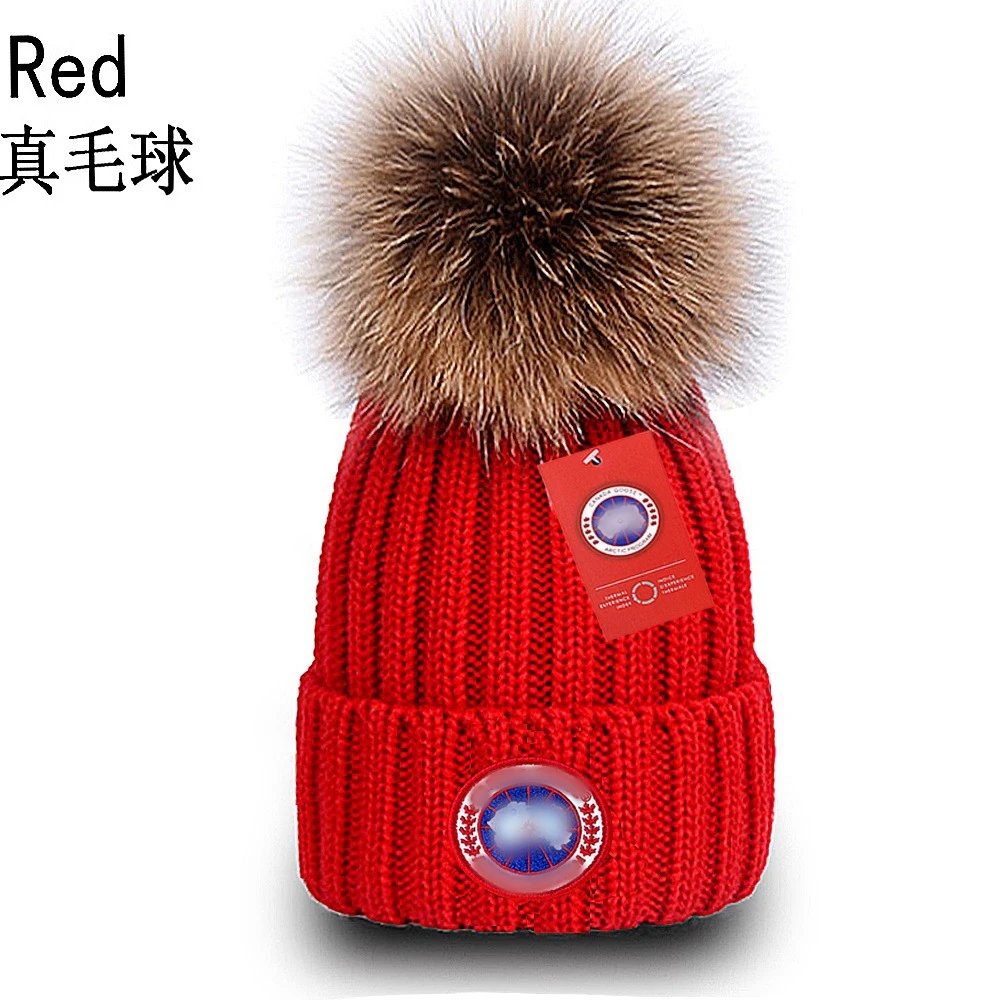 Winter Chunky Knit Beanie with Fur Pom Earflap Grey - Gallery Image 6 - Detailed View