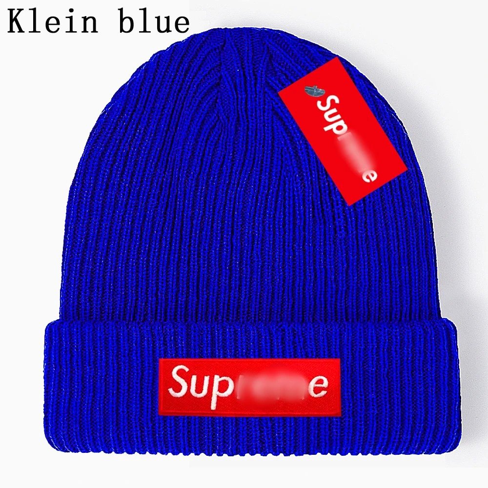 Unisex Knit Beanie Hat Street Style Sapphire - Supreme - Cnfans - $10.16