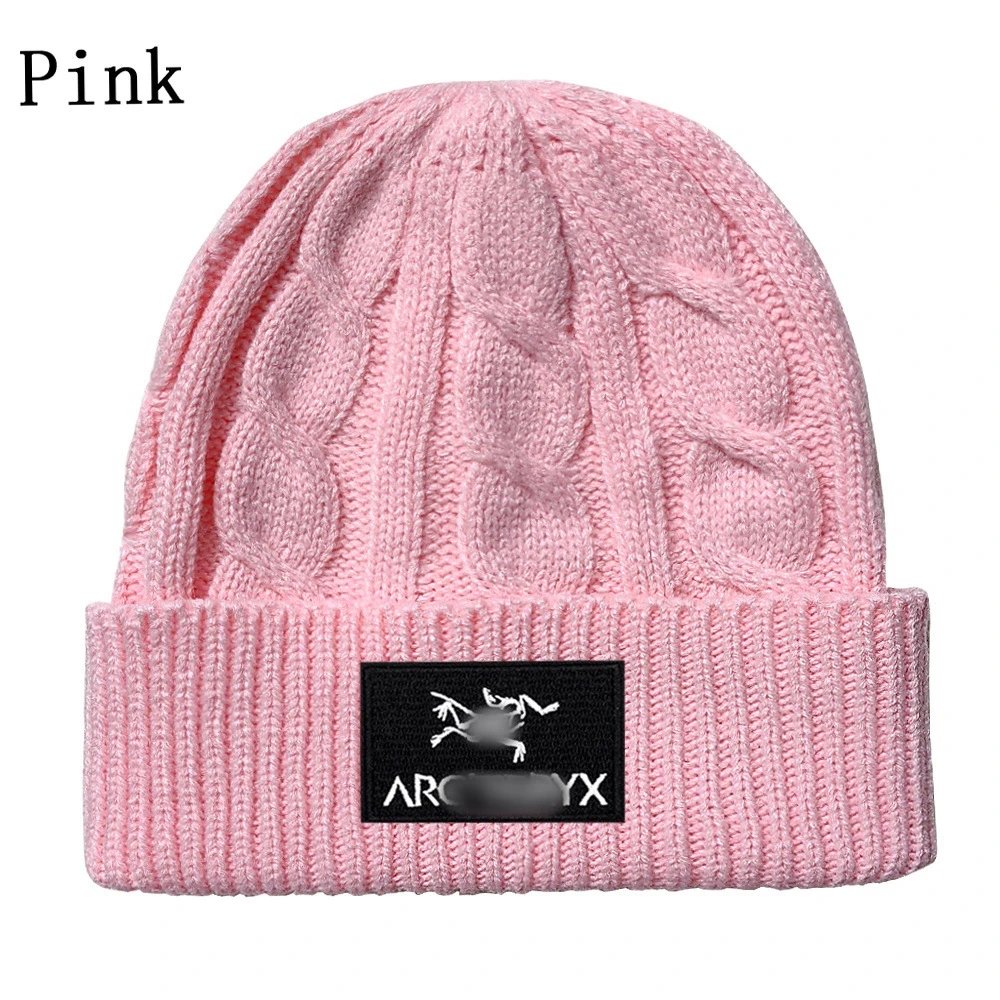 Cable Knit Beanie Unisex Warm Winter Hat Jet Black - Gallery Image 7 - Detailed View