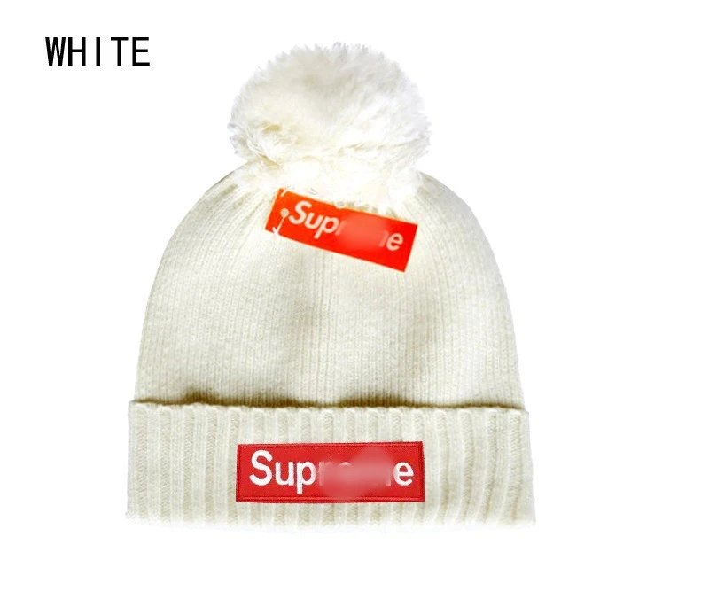 Street Knit Beanie Winter Hat Unisex Pom Pom Cocoa - Gallery Image 6 - Detailed View