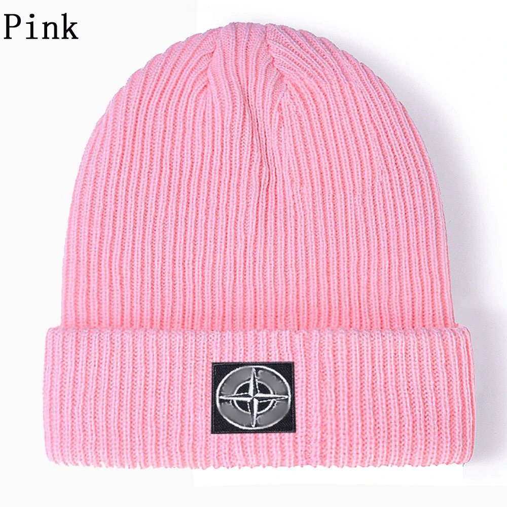 Ribbed Knit Beanie Hip Hop Warm Hat - Ecru - Gallery Image 11 - Detailed View