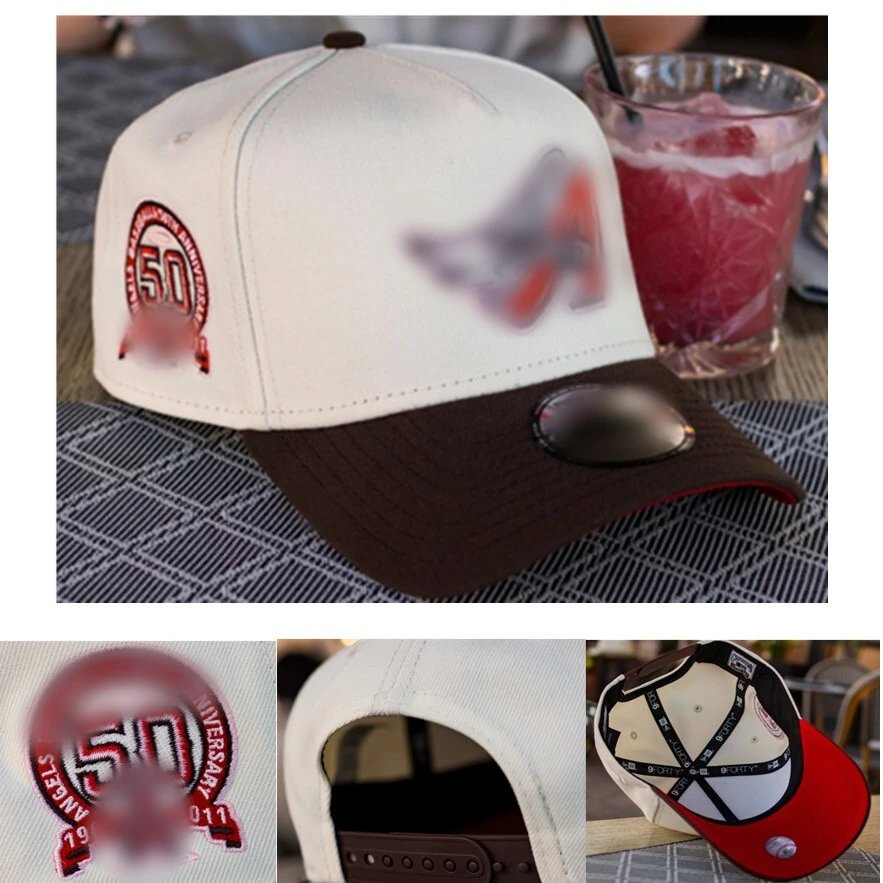 Casual Cotton Baseball Cap Embroidered Scarlet - MLB - Cnfans - $10.16